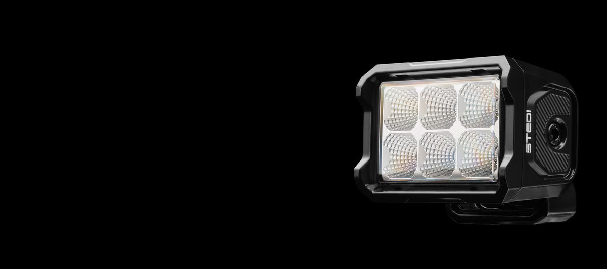 ST-04-G6-001 G6 Black Flood Work Light | Genuine STEDI Product