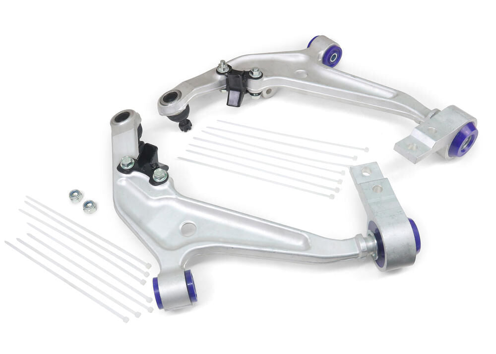 ALOY0002K SuperPro Front Lower Alloy Control Arm Kit including Ball Joints to suit Nissan X-Trail T30 | Genuine SuperPro Suspension Component