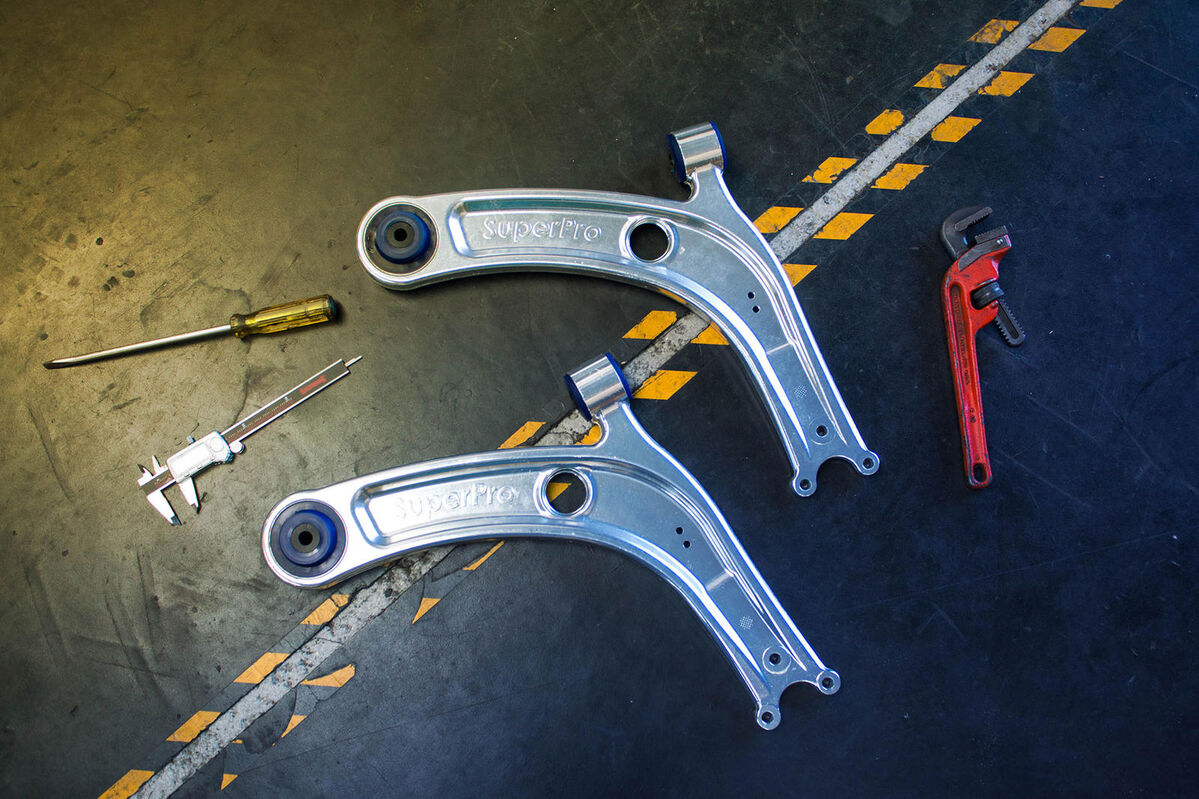 ALOY0018K SuperPro Front Lower Performance Control Arm Assembly Kit excluding Ball Joints to suit Audi, Seat, Skoda & VW | Genuine SuperPro Suspension Component
