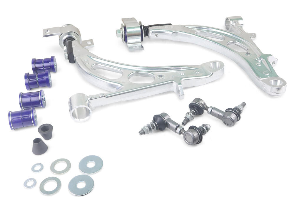 ALOY0020K SuperPro Front Lower Alloy Control Arm Kit with Anti Lift Bushes excluding Ball Joints to suit Subaru Impreza 1992-2007 | Genuine SuperPro Suspension Component