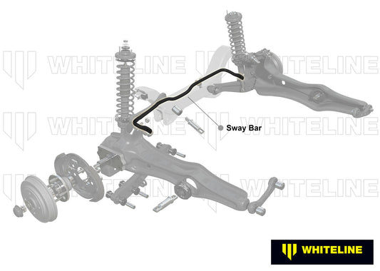 BHR36XZ Whiteline Rear Sway Bar - 22mm 2 Point Adjustable to Suit Honda Civic 5th 6th Gen and Integra DC2 | Genuine Whiteline Sway Bar - photo 2 of 5