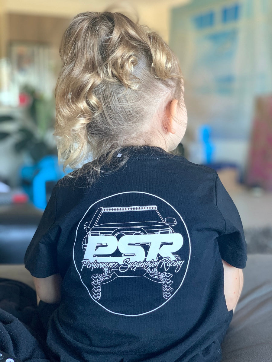 BLACK-KIDS-TEE PSR Kids Black T-Shirt | Genuine PSR 4X4 Part