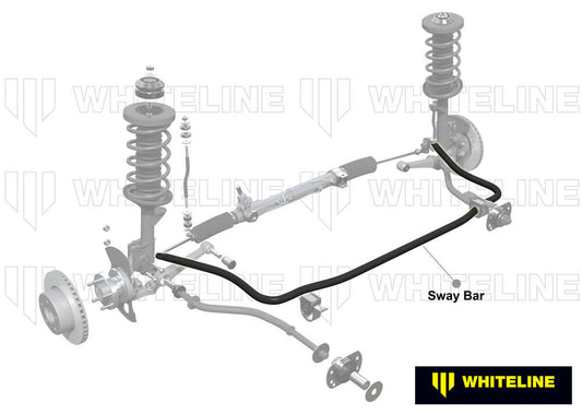 BMF9 Whiteline Front Sway bar - 27mm non adjustable to Suit Mazda RX7 Series 1, 2, 3 SA | Genuine Whiteline Sway Bar - photo 2 of 5