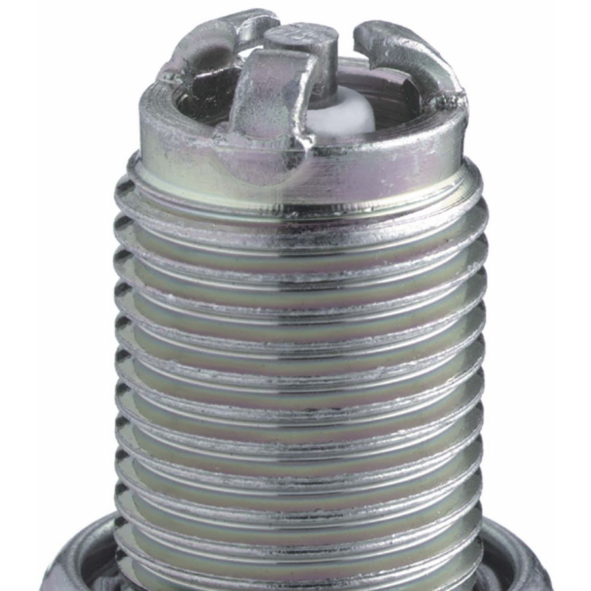 BR8ET NGK spark plug firing end