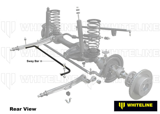BTF89 Whiteline Front Sway Bar - 33mm Non Adjustable to Suit Toyota Land Cruiser 76, 78 and 79 Series | Genuine Whiteline Sway Bar - photo 2 of 5