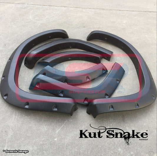 FLARES-RODEO-FS Holden Rodeo RA 2002-2006 Kut Snake Flares - 80mm - Front Only | Genuine Kut Snake 4X4 Accessory