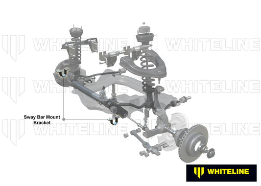 KBR19 Whiteline Front Sway Bar Mount - Saddle Kit to Suit Chrysler Valiant | Genuine Whiteline Suspension Component - photo 2 of 4