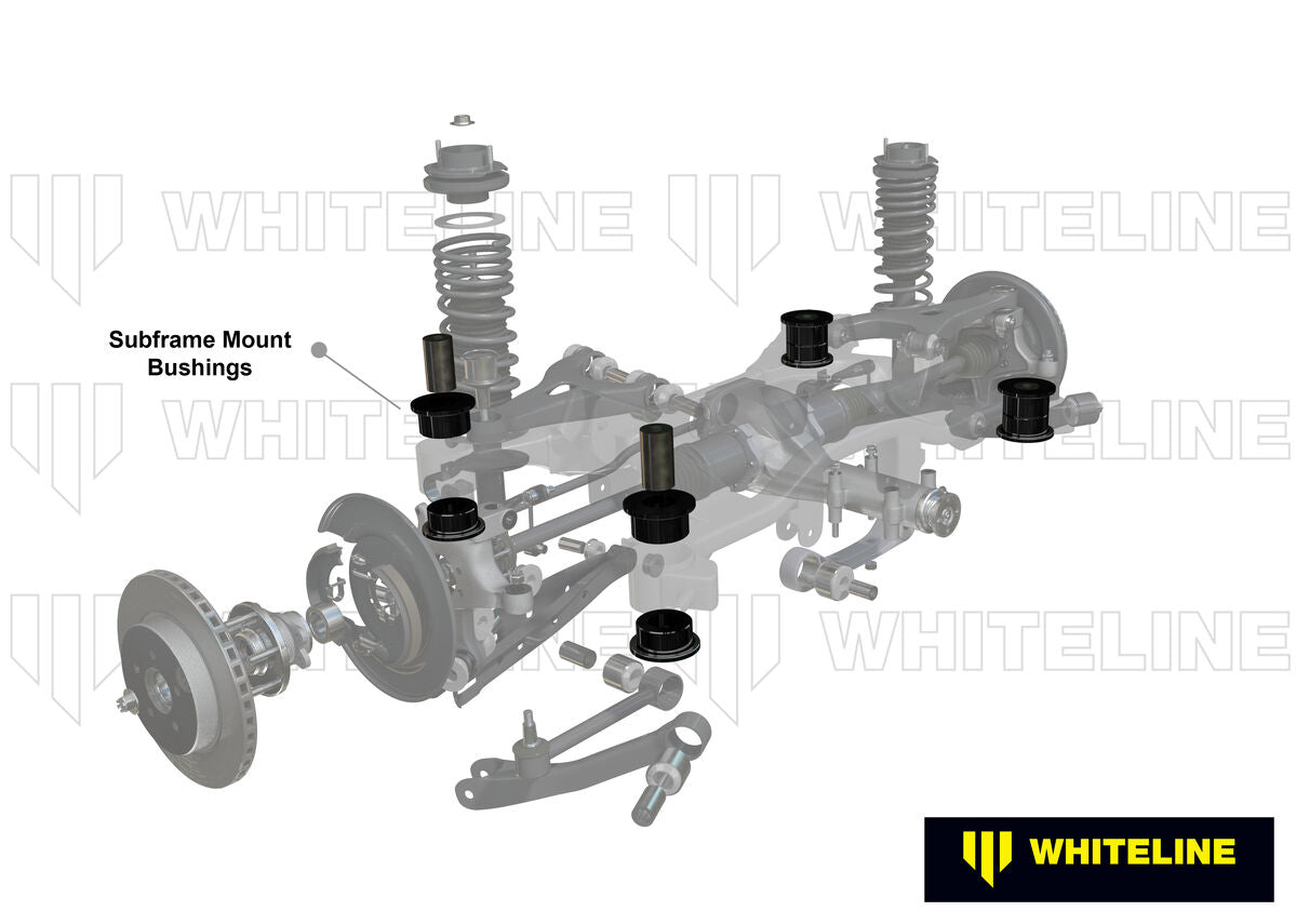 KDT902 Whiteline Rear Subframe - Bushing Kit to Suit Subaru Impreza GE incl WRX/STi | Genuine Whiteline Suspension Component - photo 2 of 4