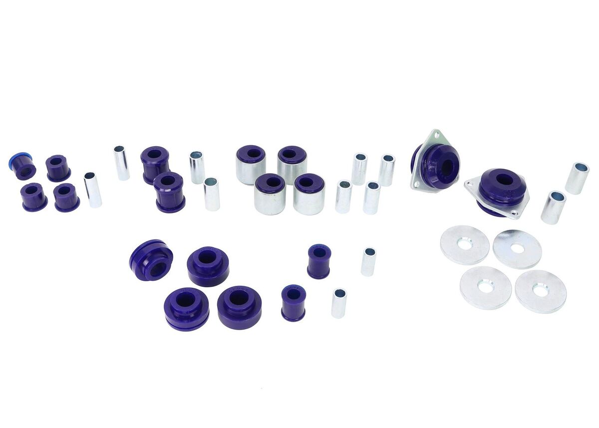 KIT043CADJK SuperPro Front & Rear Radius Arms & Panhard Rod Bush Kit - Caster Correction to suit Land Rover Defender L316 TD5 & V8 1998-2016 | Genuine SuperPro Suspension Component