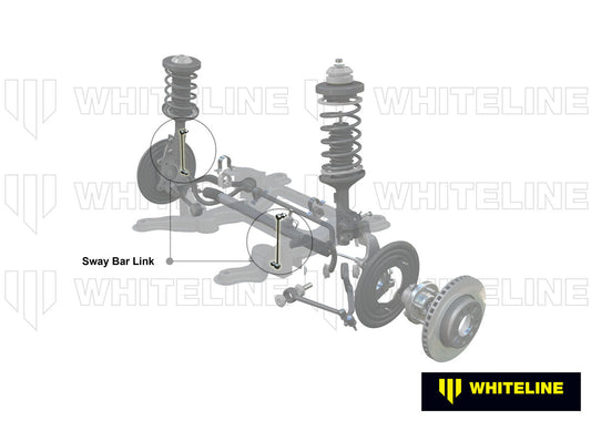 KLC140-395 Whiteline Universal Sway Bar Link - Adjustable Ball Style - 10mm Ball Stud 390-415mm | Genuine Whiteline Suspension Component - photo 2 of 4