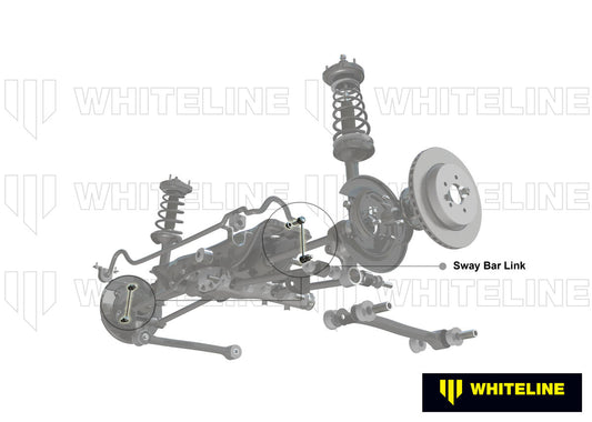 KLC217 Whiteline Rear Adjustable Sway Bar Link to Suit Honda Civic 10th 11th Gen FC FK FE FL | Genuine Whiteline Suspension Component - photo 2 of 4
