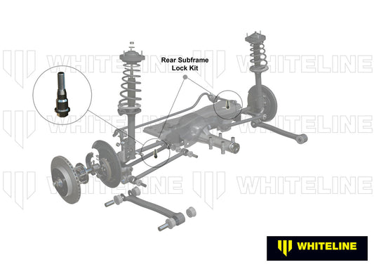 KSB750 Whiteline Rear Subframe - Lock Kit to Suit Subaru Forester SF, SG and Impreza GC, GD incl WRX/STi | Genuine Whiteline Suspension Component - photo 2 of 4