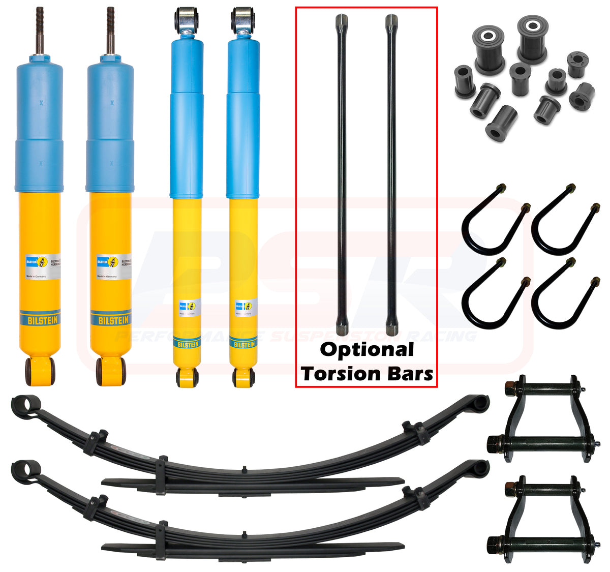 MAZKIT-028 PSR Mazda BT-50 / Ford PK Ranger Bilstein 2" Lift Kit | Genuine PSR Shock Absorber