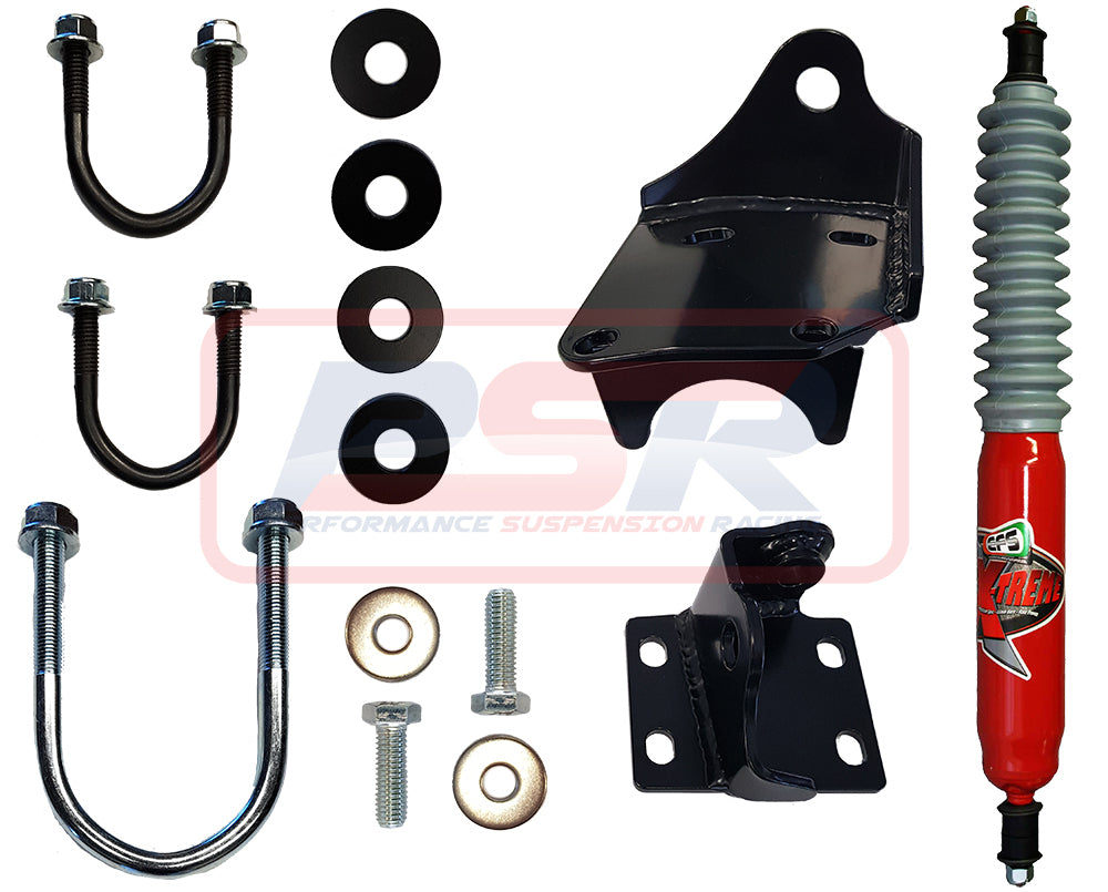 PATKIT-027 PSR Nissan Patrol GQ-GU EFS Pin Style Steering Damper & High Clearance Bracket Kit | Genuine PSR Steering Component