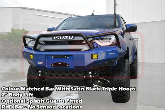 PSRDMAX-059-KIT PSR Ambush Isuzu D-MAX 3 2021-2024 Ambush Triple Hoop Bullbar | Genuine PSR Ambush Bull Bar - photo 2 of 12