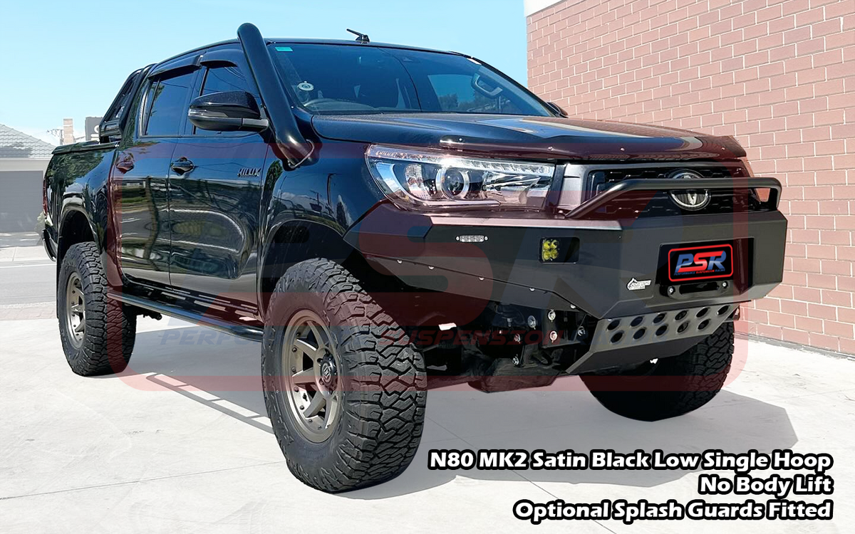 PSRHIL-122-KIT PSR Ambush Toyota Hilux N80 MK1-MK2 2016-4/2020 Ambush Low Single Hoop Bullbar | Genuine PSR Ambush Bull Bar