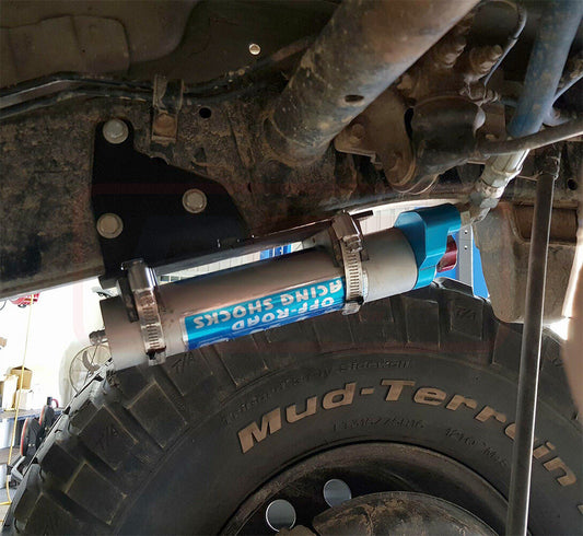 PSRLAN-110 PSR Toyota Landcruiser 70 Series Rear External Shock Reservoir Mount (Mounted to Chassis Behind Front Spring Mount) | Genuine PSR Shock Absorber