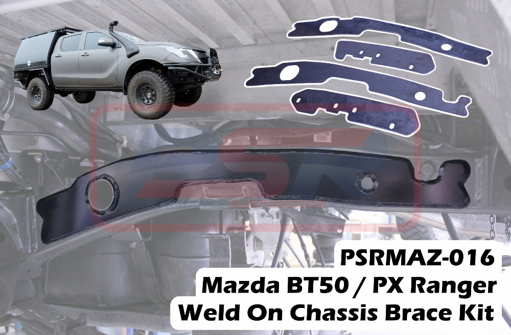 PSRMAZ-016 PSR Mazda BT50 / PX Ranger Weld On Chassis Brace Kit (4 Plates)(Dual Cab) | Genuine PSR Chassis Brace