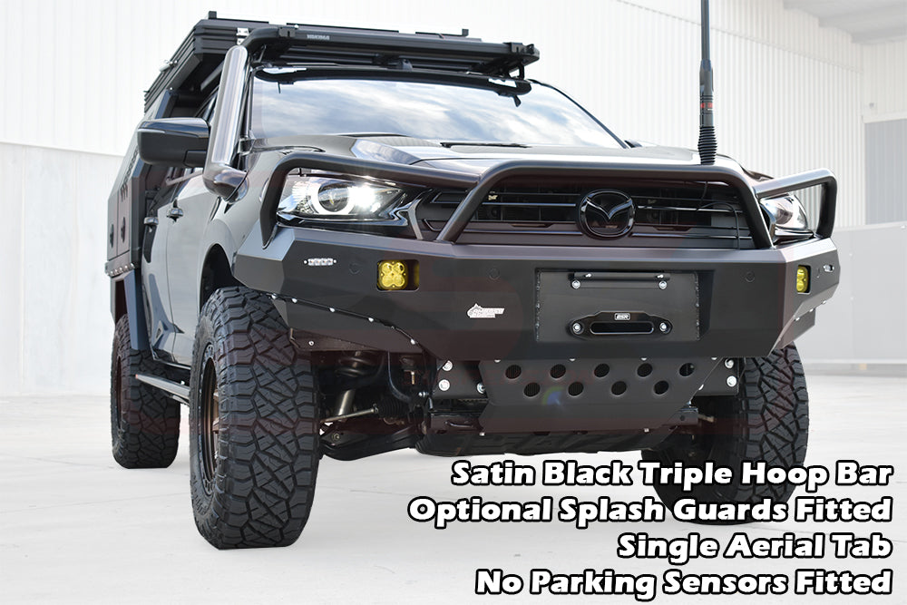 PSRMAZ-069-KIT PSR Ambush Mazda BT-50 TF 2021-2024 Ambush Triple Hoop Bullbar | Genuine PSR Ambush Bull Bar