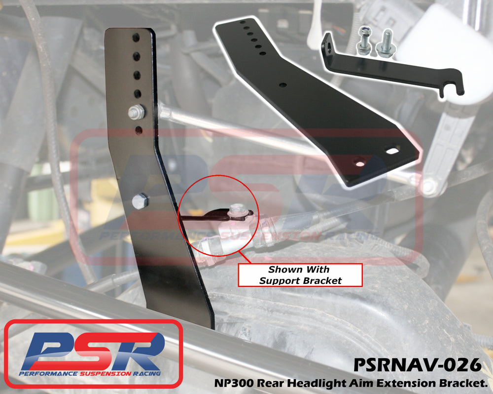 PSRNAV-026 PSR Nissan Navara NP300 Rear Headlight Aim extension bracket for Suspension lift 2" 3" 4" | Genuine PSR Suspension Component