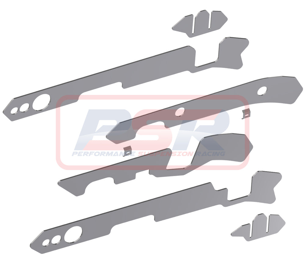 PSRNAV-048 PSR Nissan Navara D40 Weld On Chassis Brace Kit (Spanish Only, 6 Plates) | Genuine PSR Chassis Brace