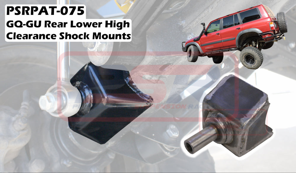 PSRPAT-075 PSR Nissan Patrol GQ-GU Rear Lower High Clearance Shock Mounts (80mm raised) | Genuine PSR Shock Absorber