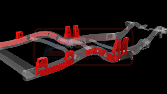 PSRPAT-089 Nissan Patrol GQ-GU Coil Cab Ute External Heavy Duty Tray Mount System (Wagon to ute chassis conversion) (PSR Long Arm) | Genuine PSR Chassis Brace