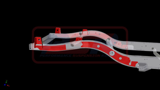 PSRPAT-090 PSR Nissan Patrol GQ-GU Wagon Dual Cab Chop Tray Mounts (Brace and mounts) | Genuine PSR Chassis Brace