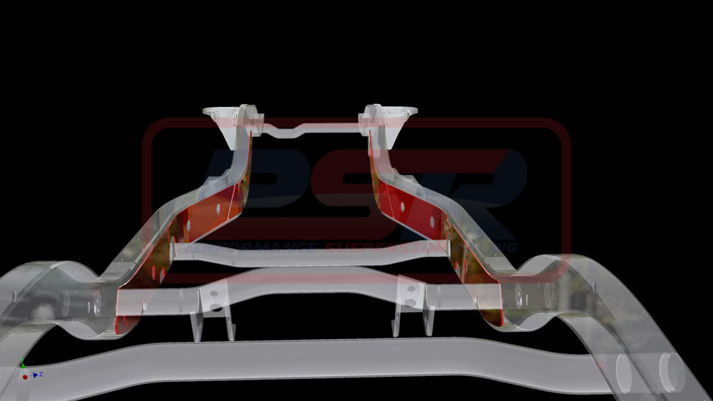 PSRPAT-091 PSR Nissan Patrol GQ-GU Chassis Bracing Wagon-Ute Internal only (Engine mount to rear upper arm mount) | Genuine PSR Chassis Brace