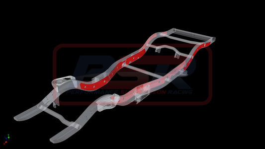 PSRPAT-092 PSR Nissan Patrol GQ-GU Chassis Bracing Wagon STD Arm Internal-External (Engine mount to tow bar) | Genuine PSR Chassis Brace