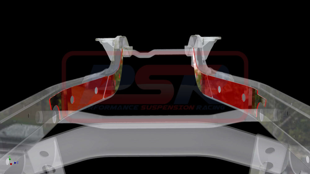 PSRPAT-095 PSR Nissan Patrol GQ-GU Chassis Bracing Front Internal (Engine mount to front of rear lower control arm brace) | Genuine PSR Chassis Brace