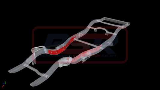 PSRPAT-095 PSR Nissan Patrol GQ-GU Chassis Bracing Front Internal (Engine mount to front of rear lower control arm brace) | Genuine PSR Chassis Brace