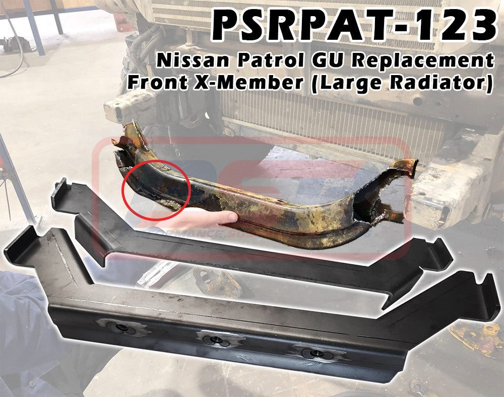 PSRPAT-123 PSR Nissan Patrol GU Replacement Front X-Member (Large Radiator) | Genuine PSR Chassis Brace
