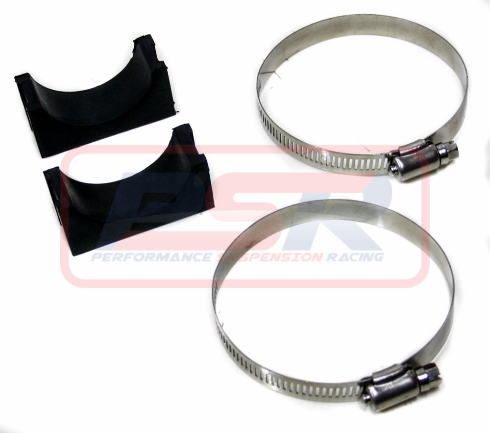 PSRUNI-087 PSR Remote Reservoir Flat Mounting Rubber Mount and Clamp (pack of 2 for 1 resi) | Genuine PSR Shock Absorber