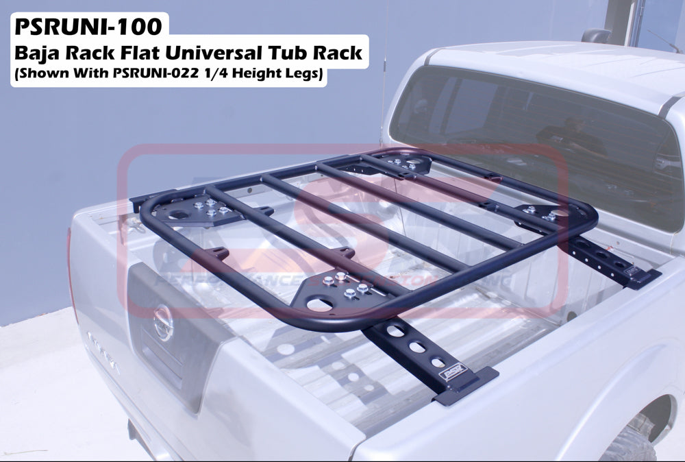 PSRUNI-100-KIT PSR Baja Rack Flat Universal Tub Rack | Genuine PSR 4X4 Accessory