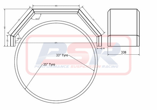 PSRUNI-122 PSR Universal Alloy Tray Guards | Genuine PSR 4X4 Accessory