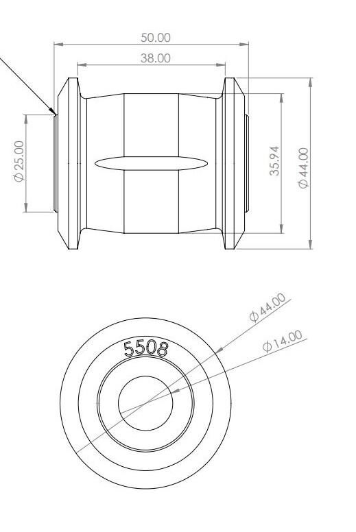 SPF5508K SuperPro Rear Panhard Rod Bush Kit to suit Toyota Land Cruiser 300 Series 2021-on | Genuine SuperPro Suspension Component - photo 4 of 4
