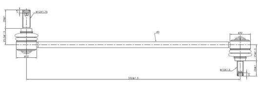 TRC4049 SuperPro Front Sway Bar Link to suit Volvo | Genuine SuperPro Suspension Component - photo 2 of 2