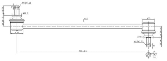 TRC4067 SuperPro Front Sway Bar Link to suit Honda CR-V RE & RM | Genuine SuperPro Suspension Component - photo 2 of 2