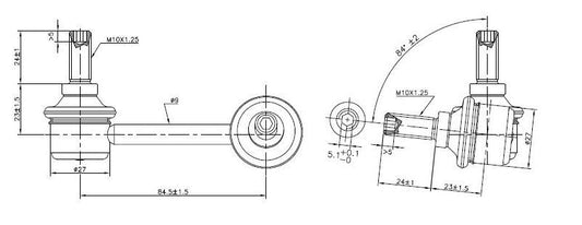 TRC4068L SuperPro Rear Left Sway Bar Link to suit Honda CR-V RE & RM | Genuine SuperPro Suspension Component - photo 2 of 2
