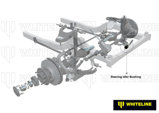 W11010 Whiteline Front Steering Idler Arm - Bushing Kit to Suit Chrysler, Mazda, Mitsubishi and Nissan | Genuine Whiteline Suspension Component - photo 2 of 5