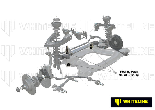 W13394 Whiteline Front Steering Rack and Pinion - Mount Bushing Kit to Suit Honda Integra DA, DB | Genuine Whiteline Suspension Component - photo 2 of 5