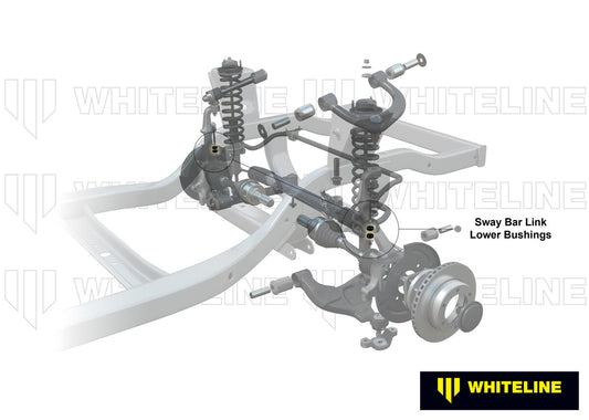W23408 Whiteline Front Sway Bar Link - Lower Eye Bushing Kit to Suit Volkswagen Transporter T3 | Genuine Whiteline Suspension Component - photo 2 of 5
