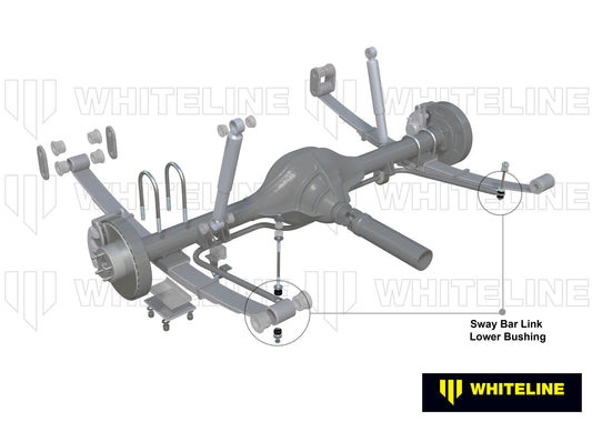 W23453 Whiteline Sway Bar Link - Lower Bushing Kit to Suit Jeep Cherokee XJ | Genuine Whiteline Suspension Component - photo 2 of 6