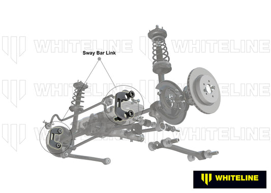 W23480 Whiteline Rear Sway Bar Link to Suit Subaru Forester, Impreza, Liberty and Outback | Genuine Whiteline Suspension Component - photo 2 of 4