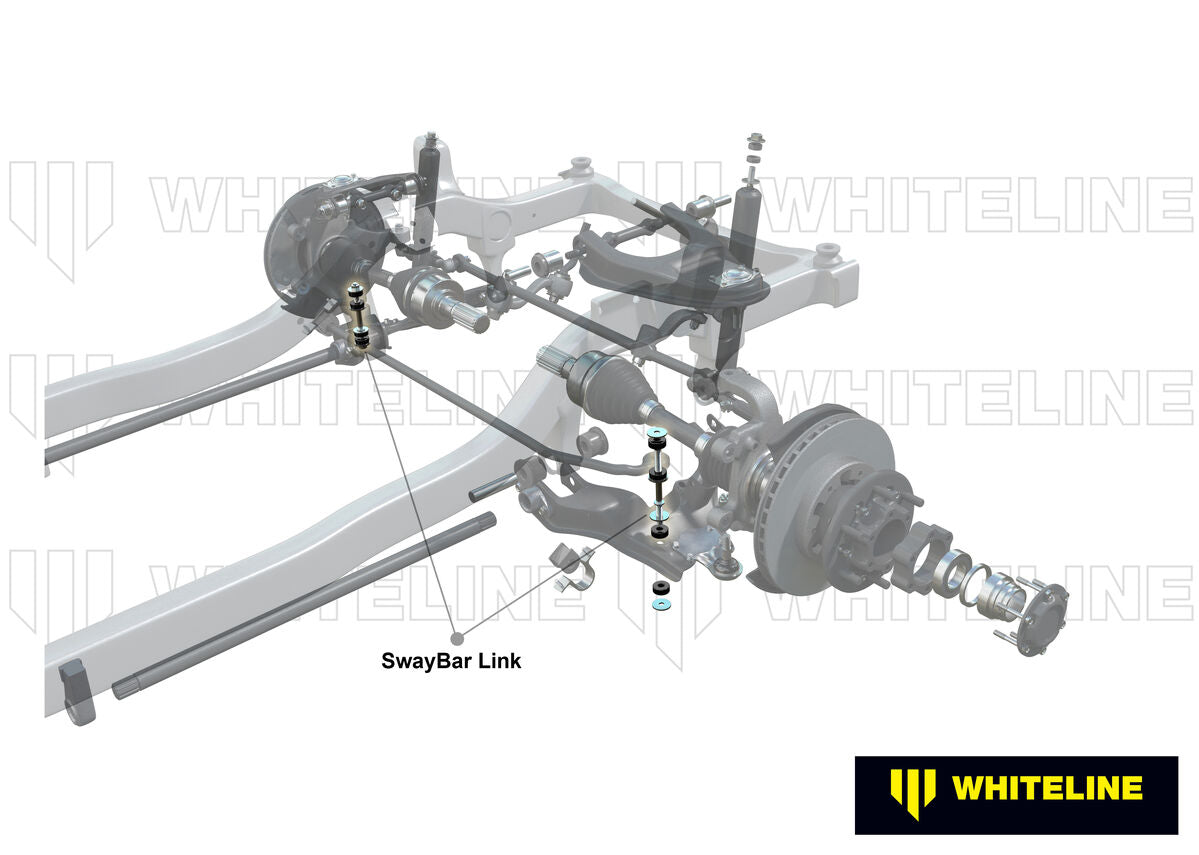 W23600 Whiteline Front Sway Bar Link to Suit Holden Colorado, Rodeo and Isuzu D-Max | Genuine Whiteline Suspension Component - photo 2 of 4