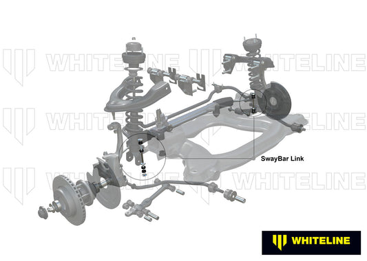 W23753 Whiteline Front Sway Bar Link - Bushing Kit to Suit Ford Ranger PJ, PK and Mazda BT-50 UN 2wd/4wd | Genuine Whiteline Suspension Component - photo 2 of 6