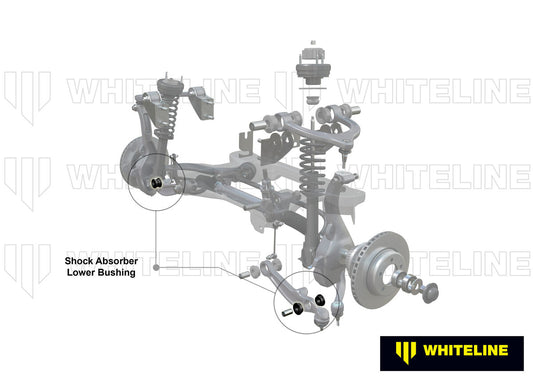 W33337 Whiteline Front Shock Absorber - To Control Arm Bushing Kit to Suit Ford Falcon FG, FGX and FPV | Genuine Whiteline Suspension Bush - photo 2 of 5