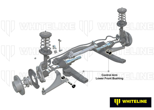 W53618 Whiteline Front Lower Control Arm - Inner Front Bushing Kit to Suit Honda Civic 10th Gen FC, FK | Genuine Whiteline Suspension Component - photo 2 of 5