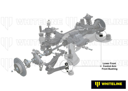 W62997 Whiteline Rear Control Arm Lower Front - Inner Bushing Kit to Suit Nissan 350Z, Skyline and Stagea | Genuine Whiteline Suspension Component - photo 2 of 6